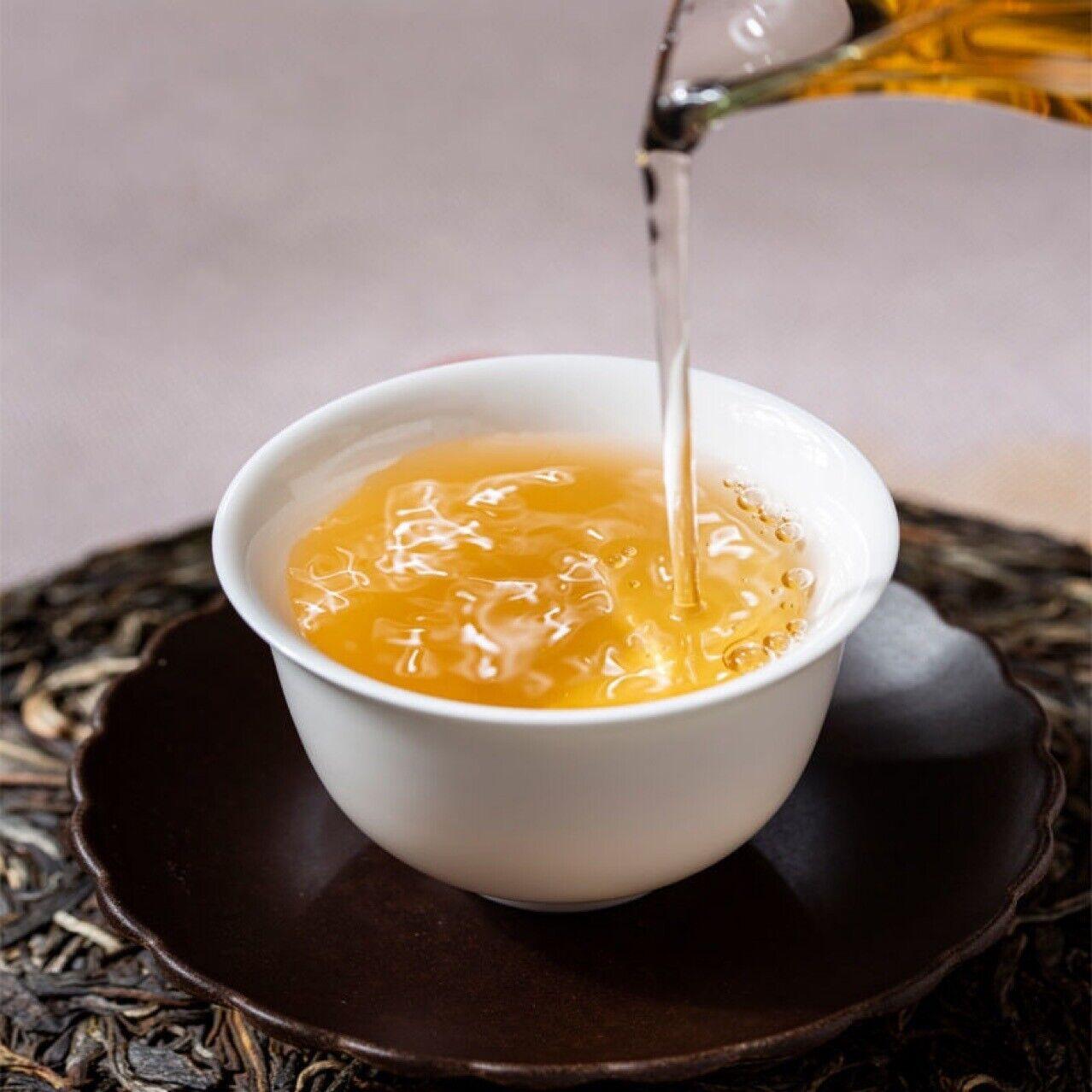 357г Сырой чайный пирог «Пуэр» Yunnan Seven Cakes Yiwu Zhengshan Xiang Yang Shui Soft 1 — фото 6