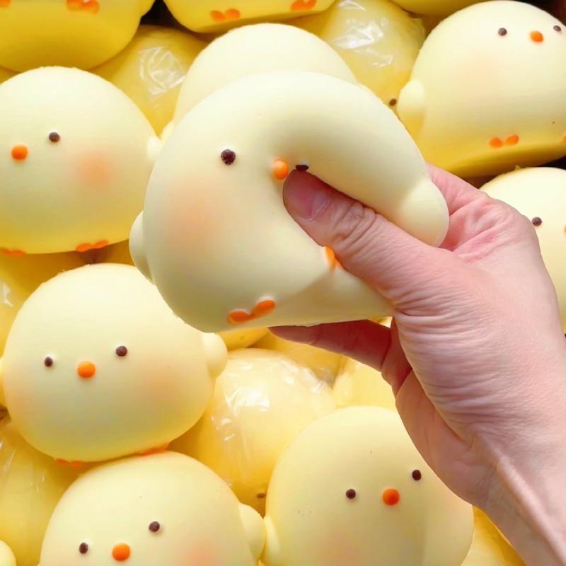 Super Soft Cute Chick Fidgets Toys Squishy Kawaii Animals Squeeze Toy Stress Relief Toy for Anxiety ADHD Gift for Kids Adults