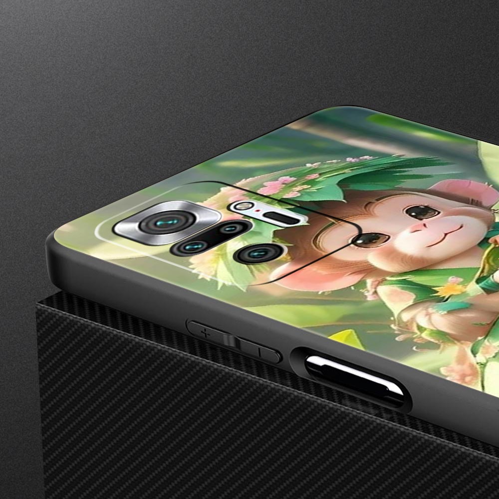 Affe Und Banane Handyhülle Cover für Redmi 14C 10C Note 15 14 13 12 10 11 K40 Pro Plus 5G Weiche TPU Stoßfeste Hülle Capas Taschen