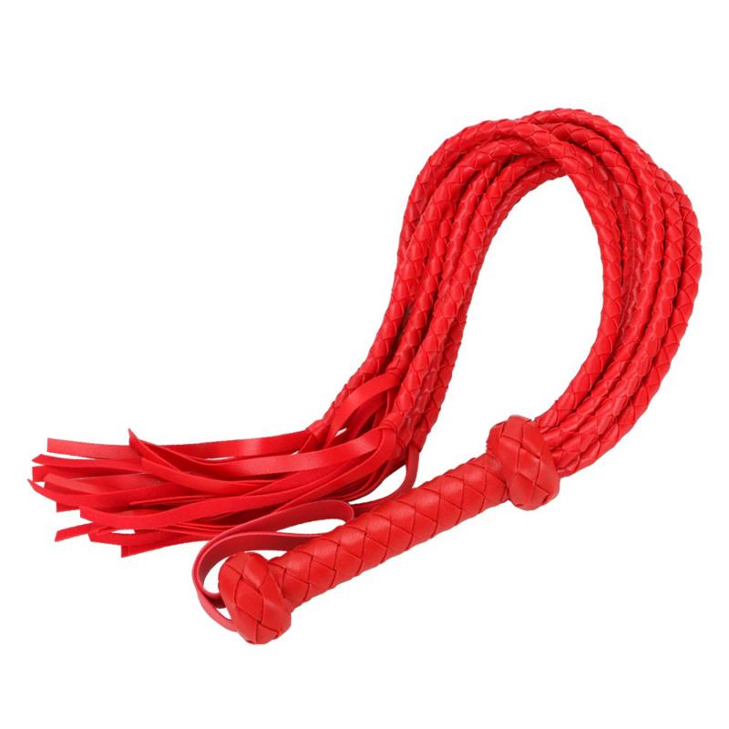 Faux Leather Pimp Whip Racing Riding Party Flogger Queen Black Riding Whip