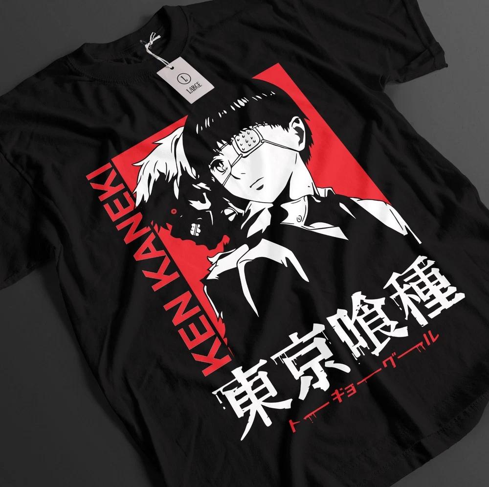 Tokyo Ghoul Shirt Kaneki Ken Tshirt Touka TShirt Juuzou Top Horror Anime Tee S