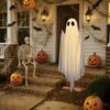 Halloween Outdoor Swing Ghost Decor 5 FT Large Hanging Swing Ghost for Front Porch Yard Tree Haunted House Party Decor