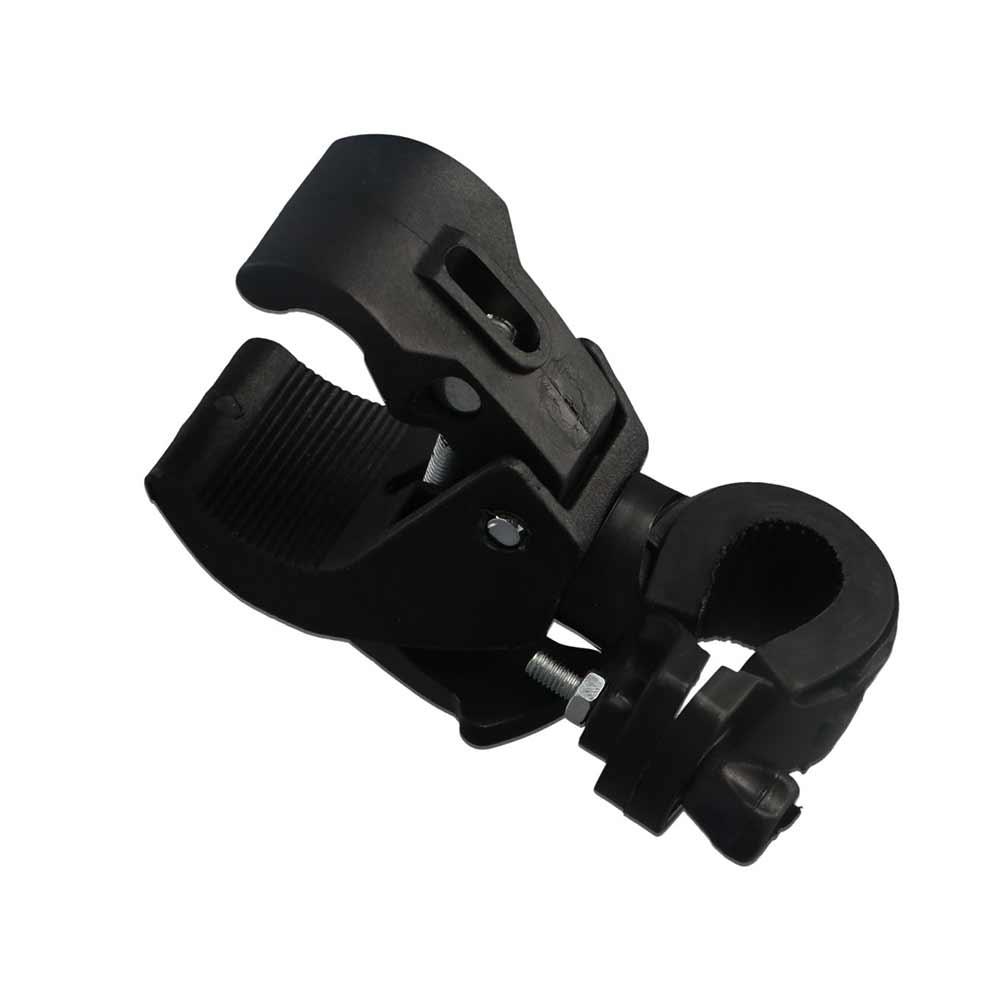 LED Flashlight Rotating Bicycle Light Stand Lamp Holder Bike Light Bracket Bike Flashlight Clamp