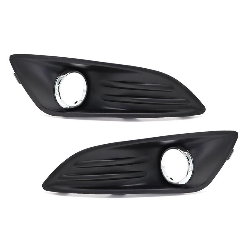 עבור פורד פיאסטה 2013 2014 2015 רכב קדמי פגוש אור ערפל מנורת מסגרת מסגרת כיסוי גריל מעטפת מכסה מכסה המנוע