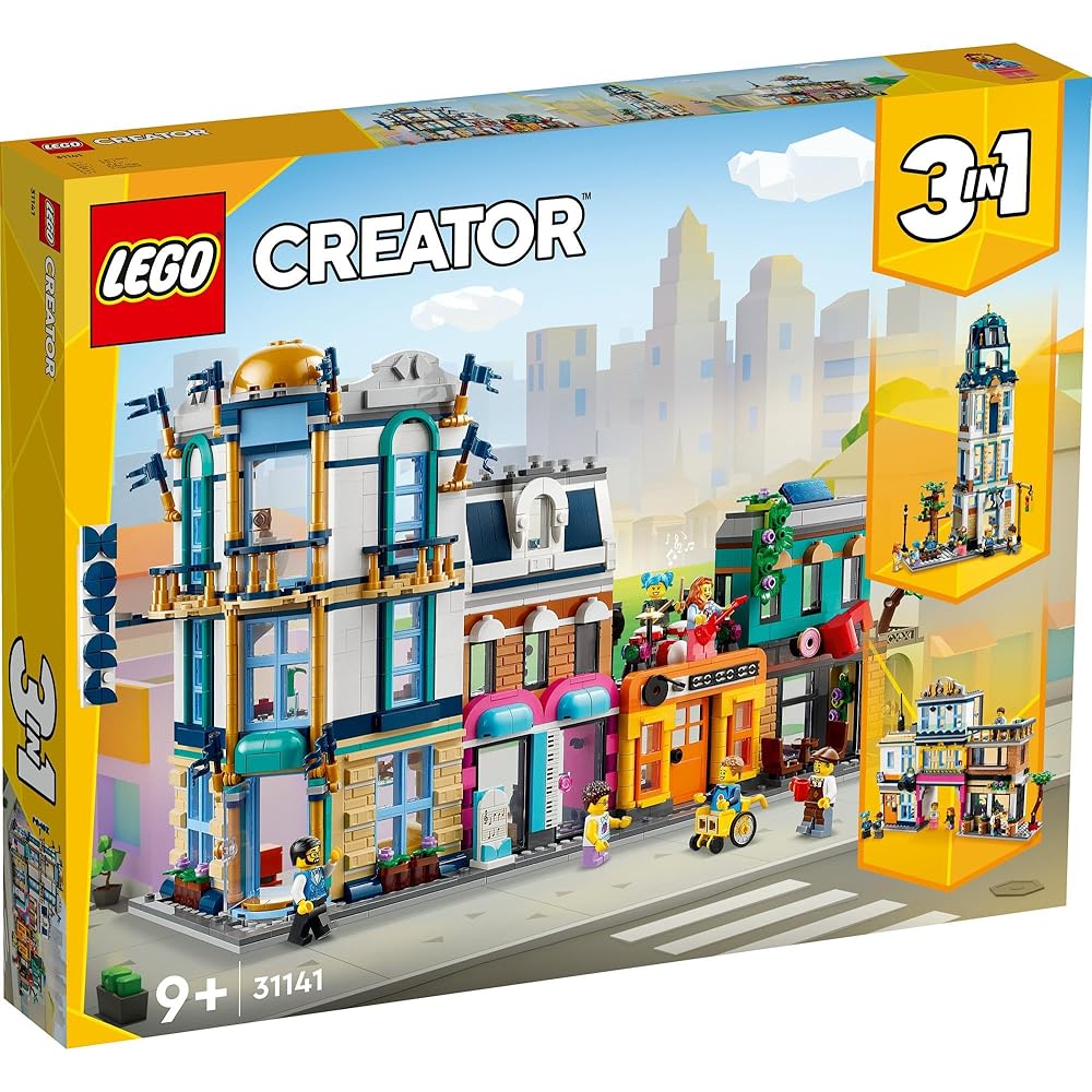 LEGO Creator Expert 31141 Main Street Building Set Toy for Kids Ages 9-11, Construction Blocks for Boys and Girls