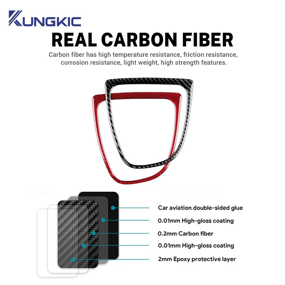 Do Renault Clio 4 2013 2014 2015 2016 2017 2018 Miękka naklejka z włókna węglowego LHD RHD Samochodowa zewnętrzna ramka zmiany biegów Akcesoria wewnętrzne