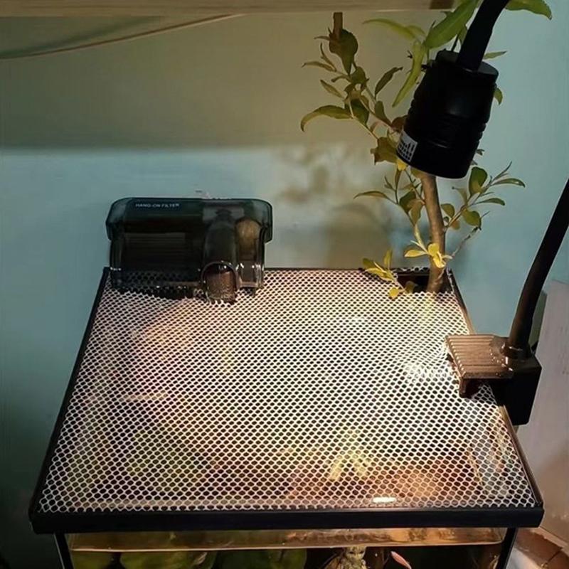 Rete Magnetica Anti-Salto per Acquario Fai da Te Facile Installazione Tagliabile Coperchio per Acquario di Dimensioni Personalizzate