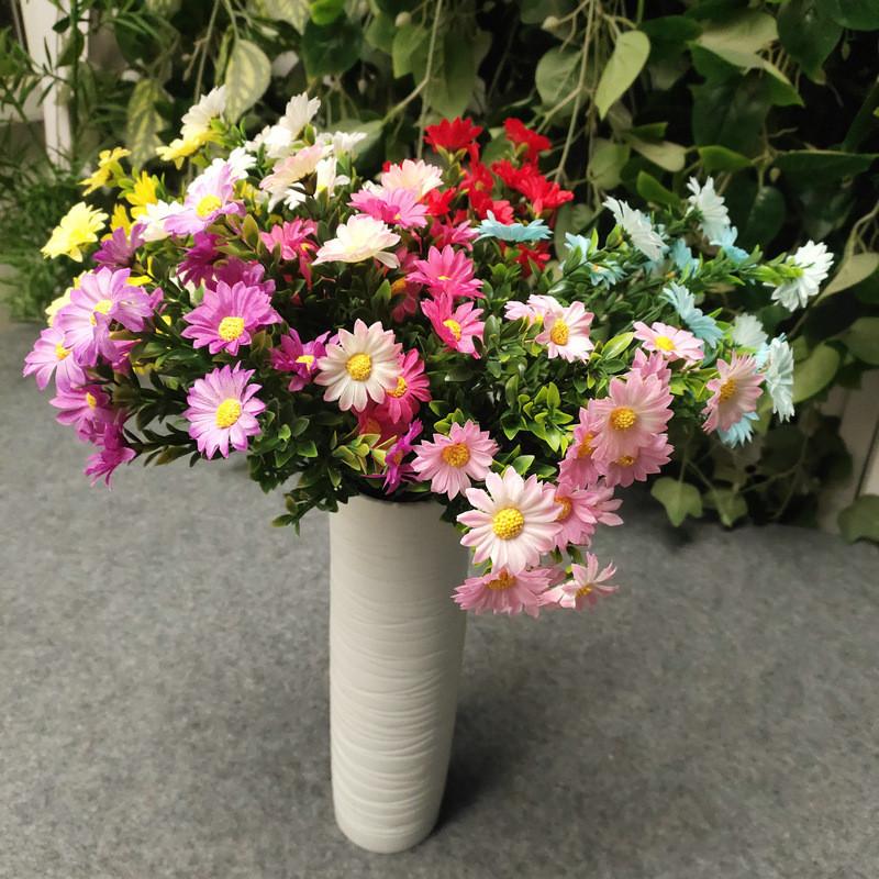 Silk Daisies Artificial Chrysanthemum Bouquet Indoor Plant Decoration Wedding