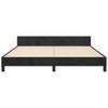 Bed Frame without Mattress Black 160 x 200 cm Velvet