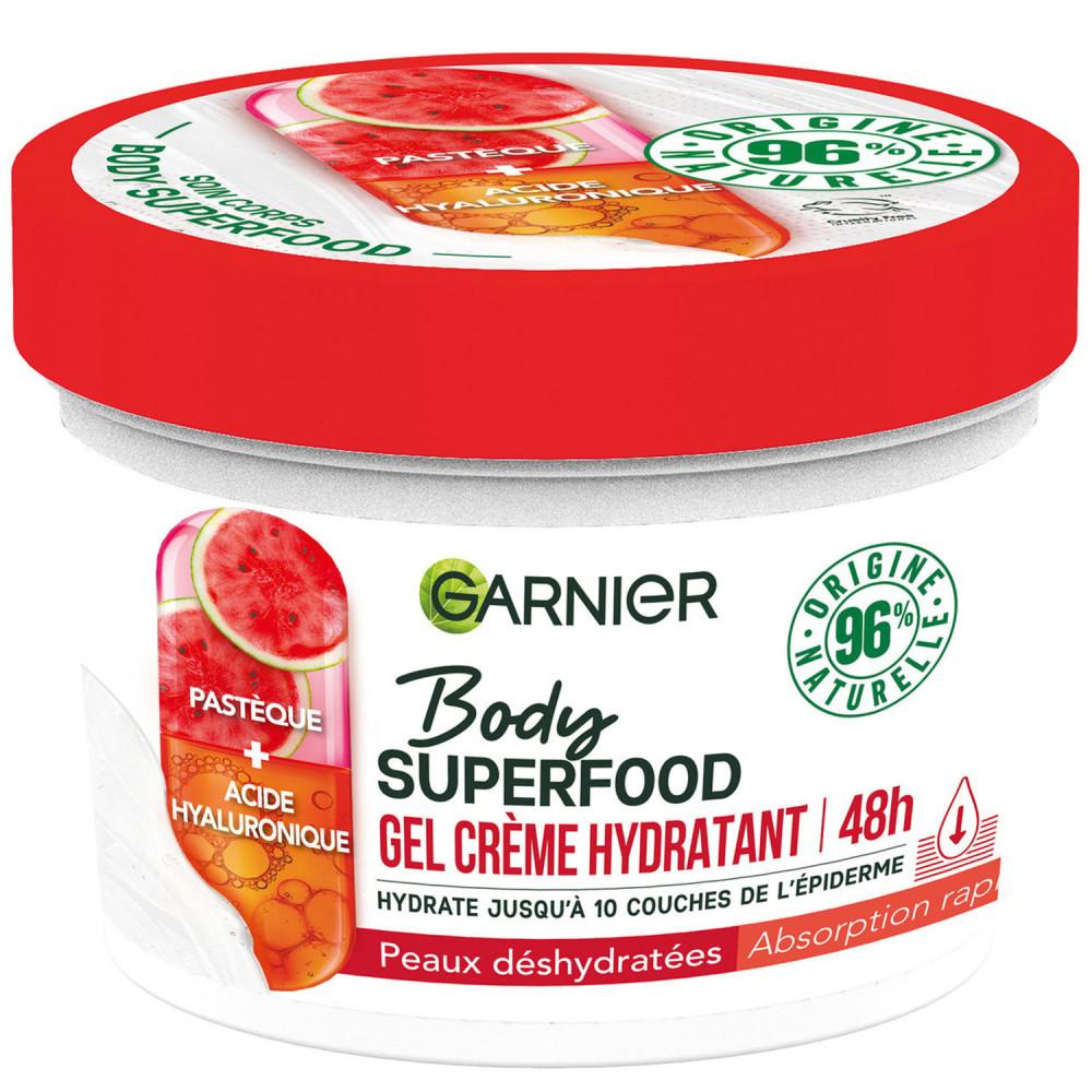 Garnier - Gel Crème hydratant Body Super Food - 48 h Pastèque -