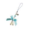 Bowknot Star Keychain Pendant Pearls Beaded Butterfly Knot Key Chain Fashionable Bow Ornament for Phones and Bag