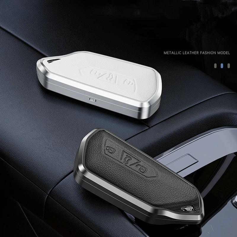 Alloy Car Key Case Cover For Vw Volkswagen Golf 8 Mk8 Id.3 Id.4 Cupra Skoda Octavia A8 Seat Leon Mk4 Formentor Tarraco