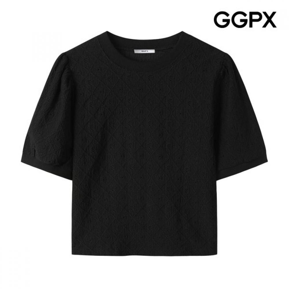 Ggpx New York Women S Round Neck Lace blouSe gq7Sh021f blacks/F