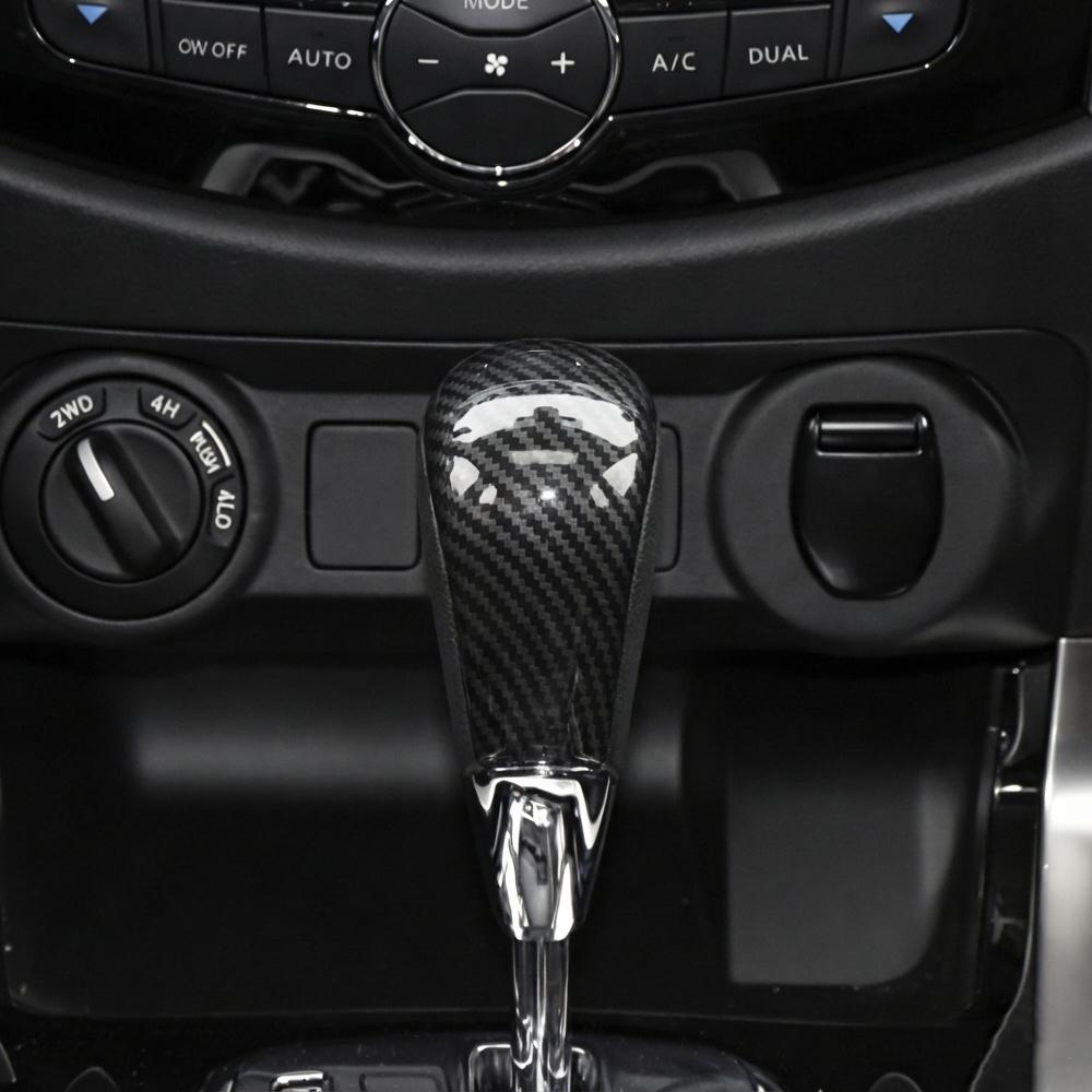 For Nissan Navara NP300 AT 2020 - 2025 Gear Shift Knob Cover Trim Gear Sticker Decoration Cap Protector Inteiror Accessories
