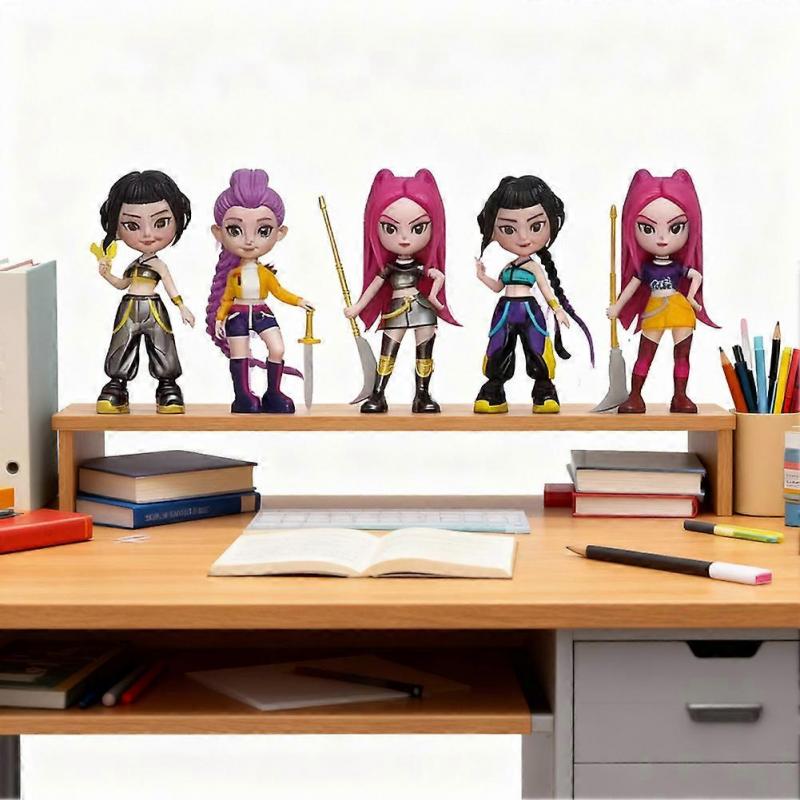 6 BUC Figurine de Acțiune K-POP Vânători de Demoni - Set de Păpuși de Colecție Idol Coreean Ultra-Drăguț, Perfect pentru Accesorii Păpuși