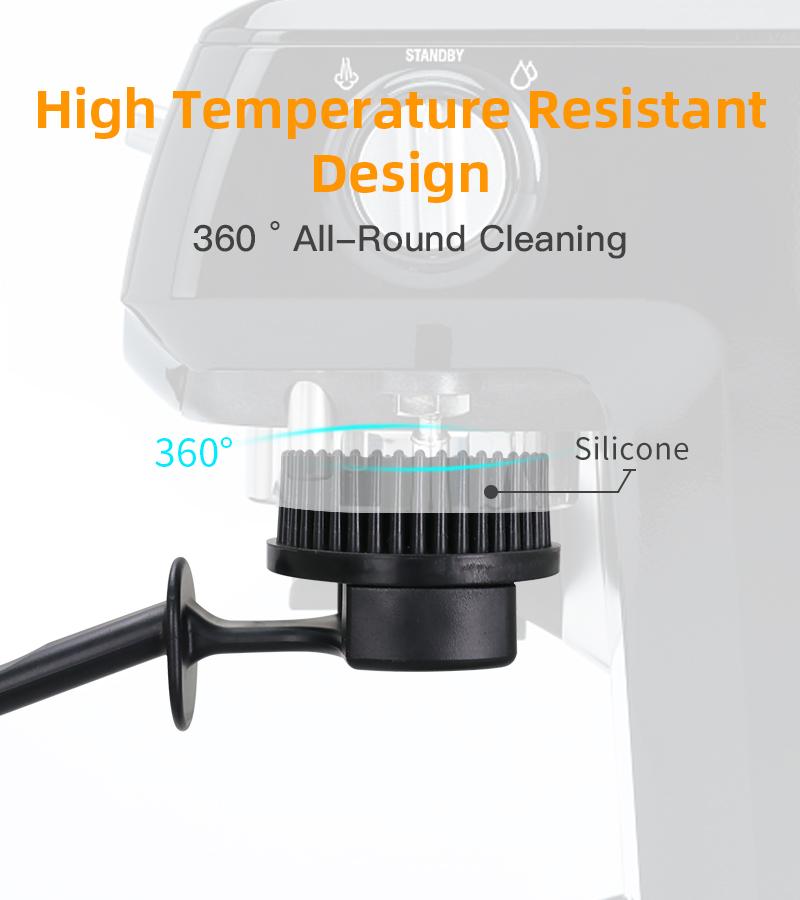 51mm 58mm Espresso Machine Cleaning Brush Tool Silicone Cleaning Bristle Tools