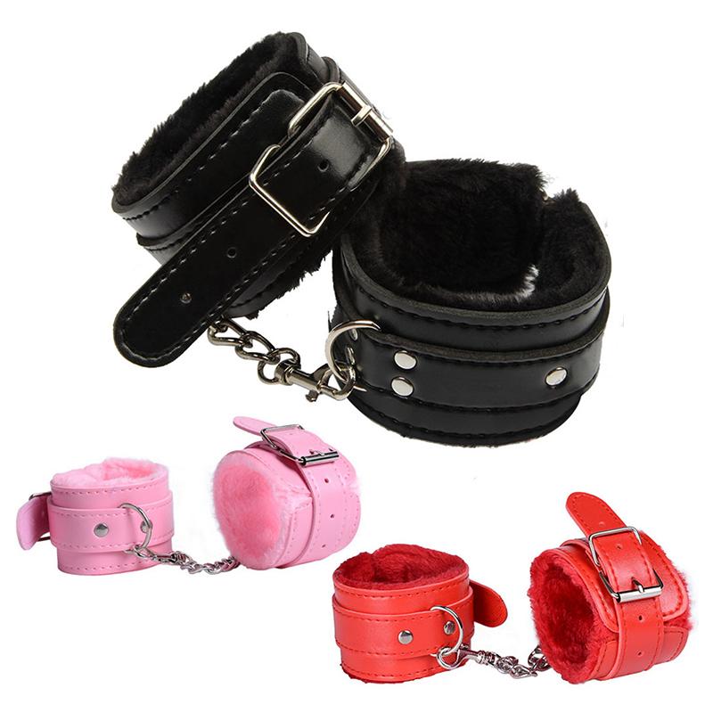 SM Handcuffs Sex Ankle Cuff Bondage Restraints Soft Plush Handcuff Adult Game 18+ Erotic Couple Sextoy Sex Supplies Shop