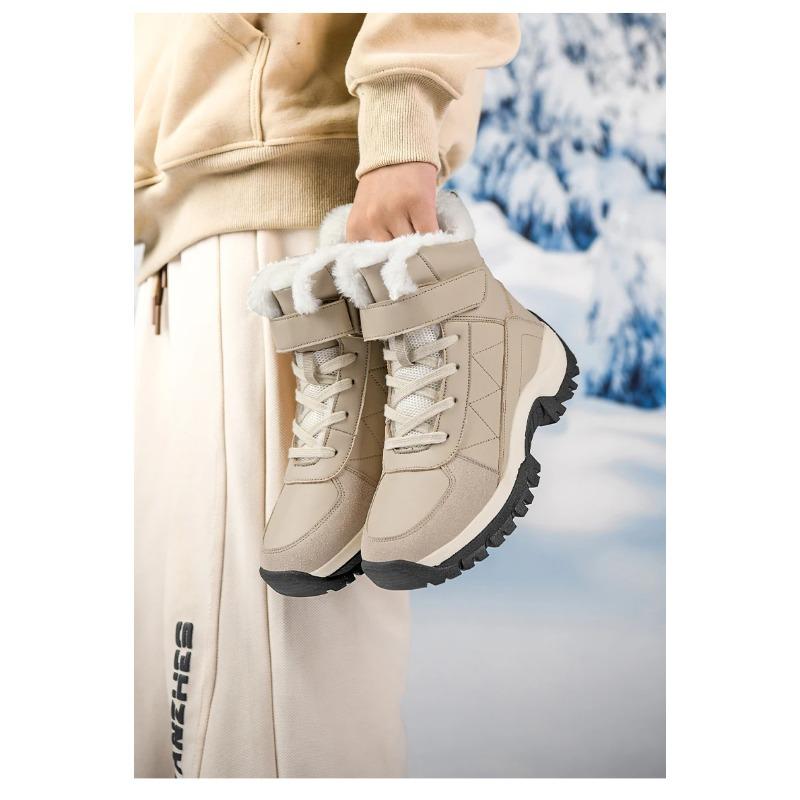Warm Women's Snow Boots Fashion Outdoor Women Platform Anti-Slip Hiking Boot Waterproof Winter Warm Ankle