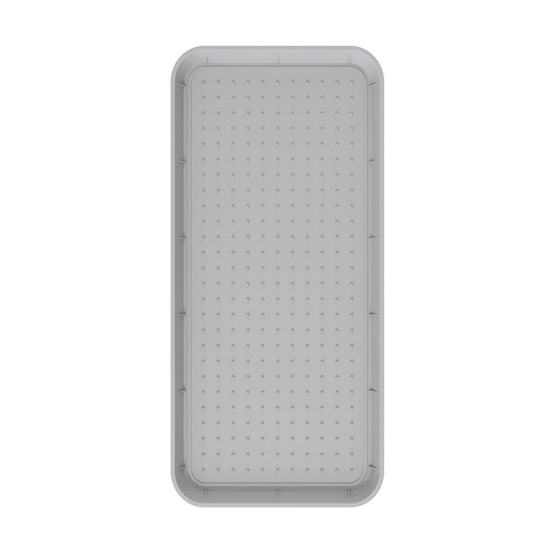 

Multi-Purpose Silicone Boot Tray and Shoe Mat - Heavy Duty Non-Slip Entryway Storage Pad for Footwear, Plant Pots and Pet Bowls сірий