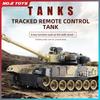 2.4G 7CH/4CH Remote Control Crawler Tank with Light and Music Multifunctional Simulation RC Tracked Tanks Model Kids Toys Gift