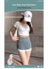 Women's High-Waisted Color-Blocked 3/4 Shark Tights: Anti-Exposure, Tummy Control, Butt Lifting Yoga & Fitness Pants