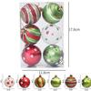 30/6pcs Electroplating Glitter Christmas Balls Color Painting Xmas Tree Hanging Ball Pendants Ornament New Year Party Home Decor