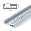 T-Track with Scale for Woodworking - Double Cut Profile Universal with Predrilled Mounting Holes Aluminum T-Slot - Router Track