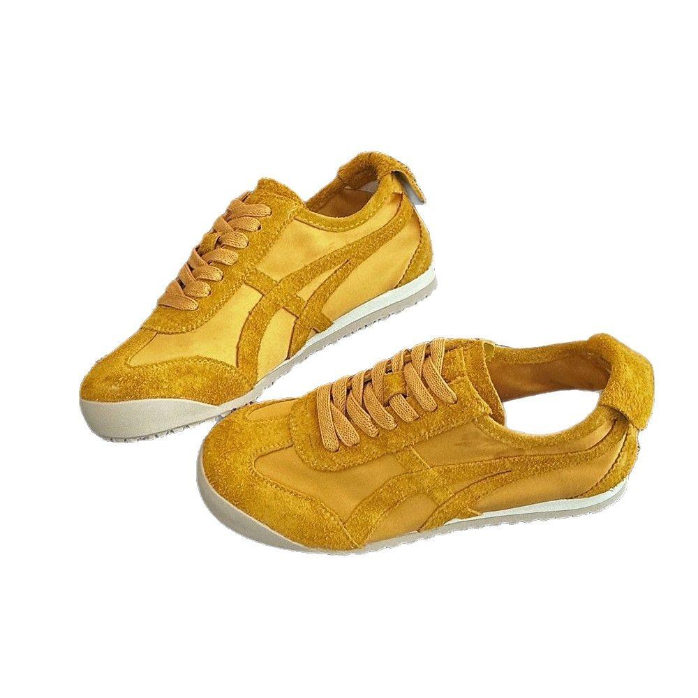 2025 spring new matte leather German training shoes women's retro flat-bottomed lace-up Forrest Gump shoes casual sports shoes