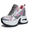 Thick-soled heightening 9CM dad shoes women's summer new mesh breathable casual shoes small sports shoes