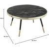 Table Basse - DKD HOME DECOR - Multicolore - Verre - Acier - 82,5x82,5x40 cm