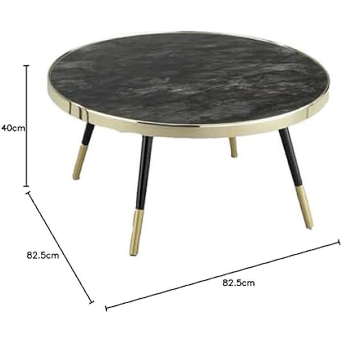 Table Basse - DKD HOME DECOR - Multicolore - Verre - Acier - 82,5x82,5x40 cm