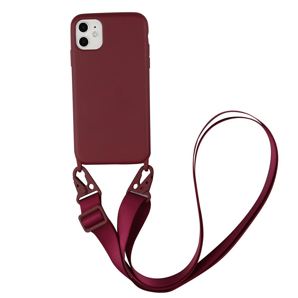 Crossbody Ketting Lanyard Koord Telefoon Hoesje Voor Iphone 16 15 14 Plus 13 12 Mini 11 Pro Xs Max Xr X Siliconen Zachte Tpu Ach