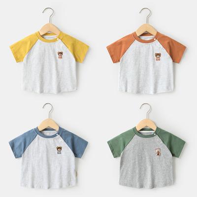 Baby Clothes Casual Short-sleeved T-shirts Summer Clothes Boys Girls Baby Children Summer Half-sleeved Tops