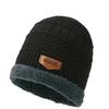 Men's Winter Ear Protection Knitted Hat & Thickened Velvet Neck Warmer Set