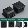 10A Dual Type AC Power Socket Module with Protective Door - New National Standard