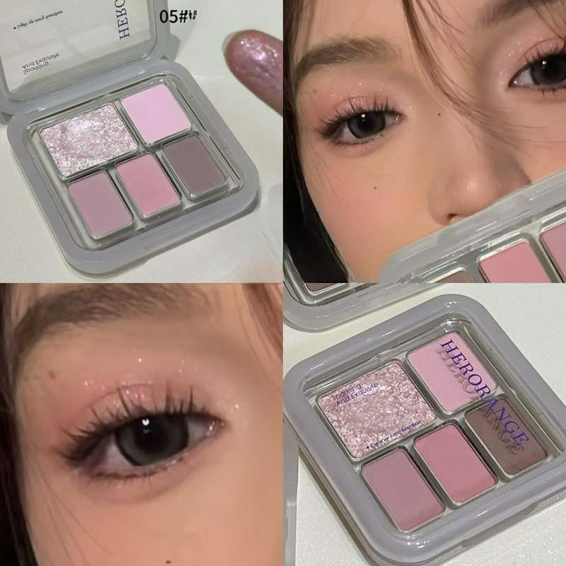 Eyeshadow Palette Matte Pearlescent Delicate Five-color Eyeshadow Eye Makeup Cosmetics