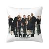 Custom Greys Anatomy Cartoon Collage Nordic Pillow Cover Decoration Car Cushion