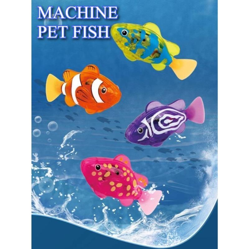 Electronic Pet Sensing Light Shower Interactive Swimming Water Fish Children's Toy Holiday Gift