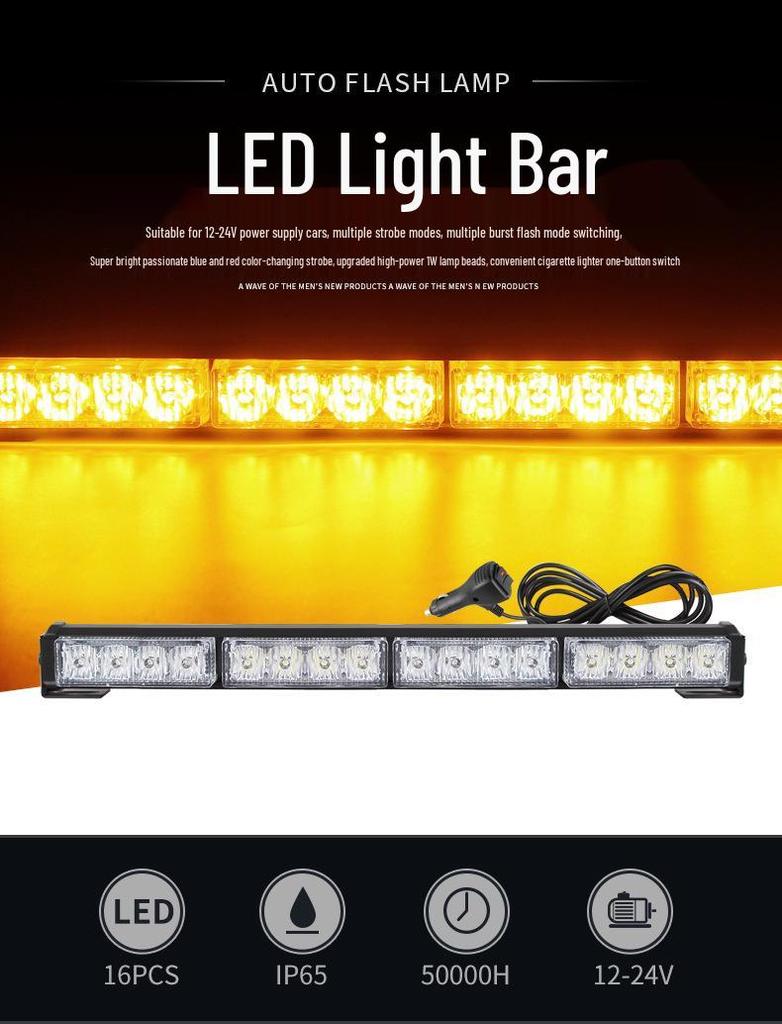 Thunder Strobe LED Warning Light Bar for Trucks and Rescue Vehicles