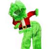 Crăciun Grinch Păr Verde Rochie Mască Costum de Joc Hoț Păpușă Grinch