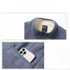 Men's Clothing Autumn Winter Turtleneck Solid Color Zipper Cardigan Pockets Sleeveless Casual Coats Flocking Comfortable Tops