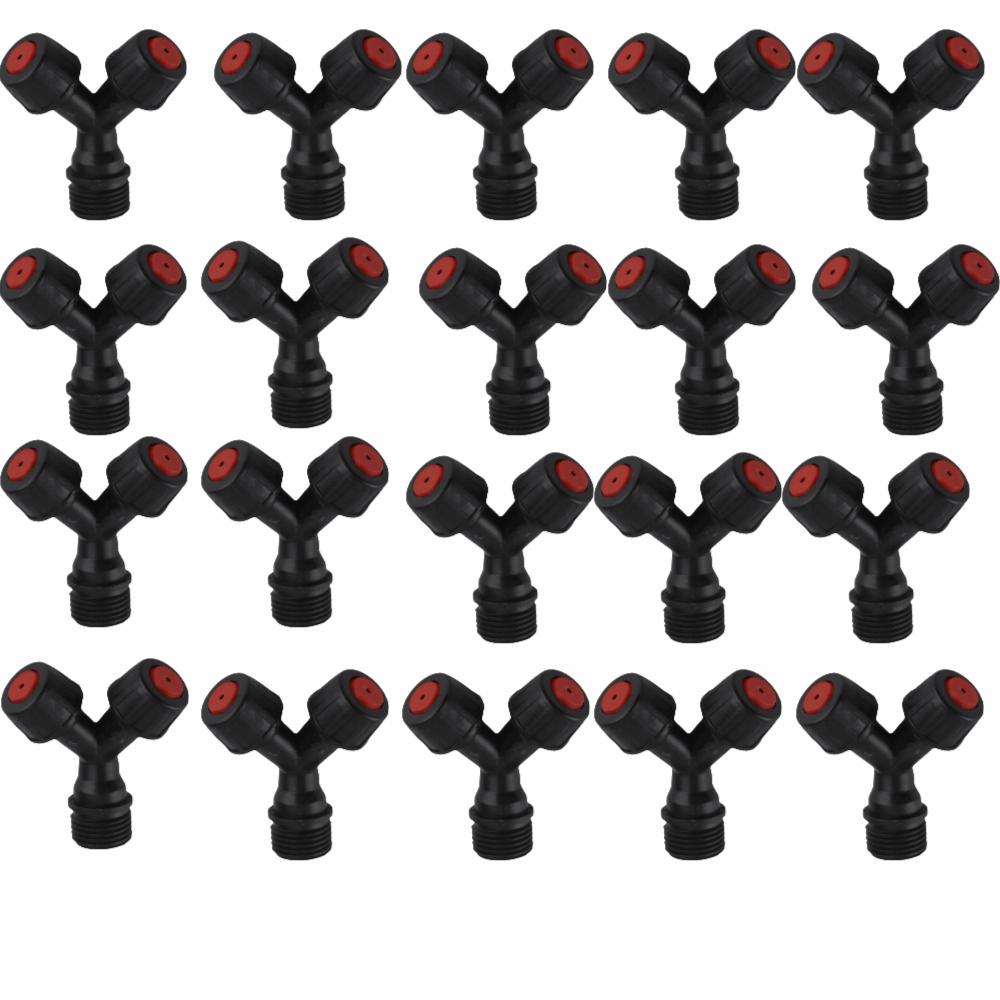 20pcs Plastic Garden Sprinkler Head G1/2 Male Thread Water Spray Head Lawn Irrigation G1/2 Male Thread