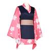 Demon Slayer Cosplay Costume Zenitsu Cosplay Outfit Demon Slayer Selection Team Tanjiro's Same Schoolmate Zenitsu Japanese-Style Kimono