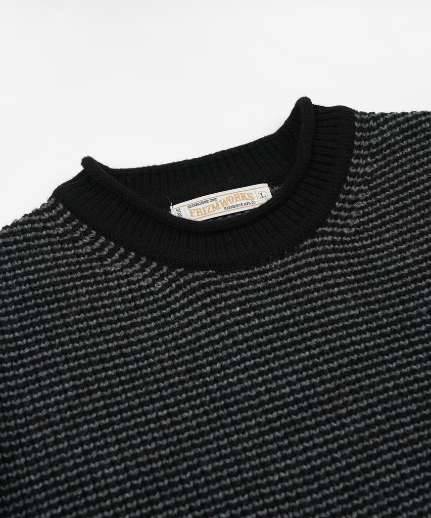FRIZMWORKS Rollneck Ringer Knit _ Black
