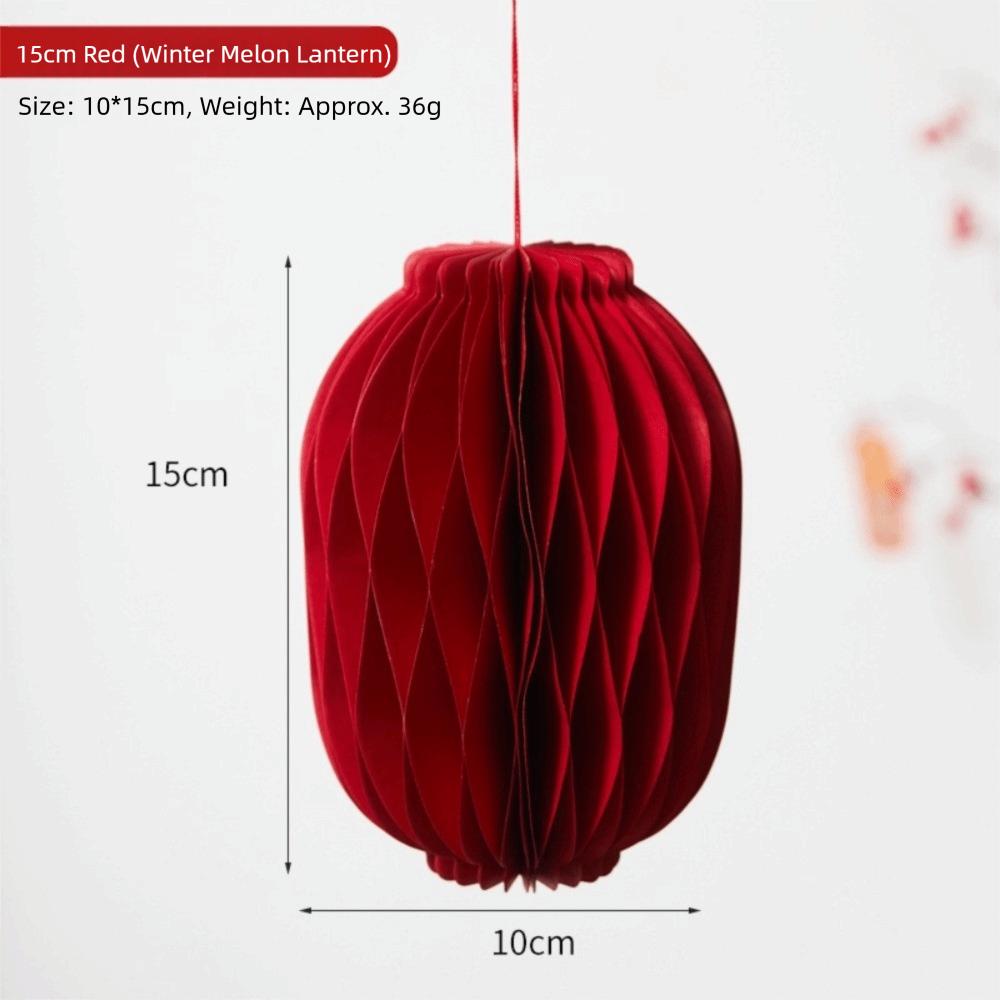 2026 Red Honeycomb New Year Decorations with Tassel Paper Christmas Tree Ornament Hanging Style Christmas Balls Patio Decor