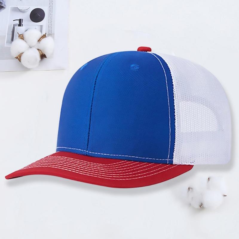 Micro-curved mesh hat Richardson 112 truck driver hat outdoor sun protection shade color matching baseball hat