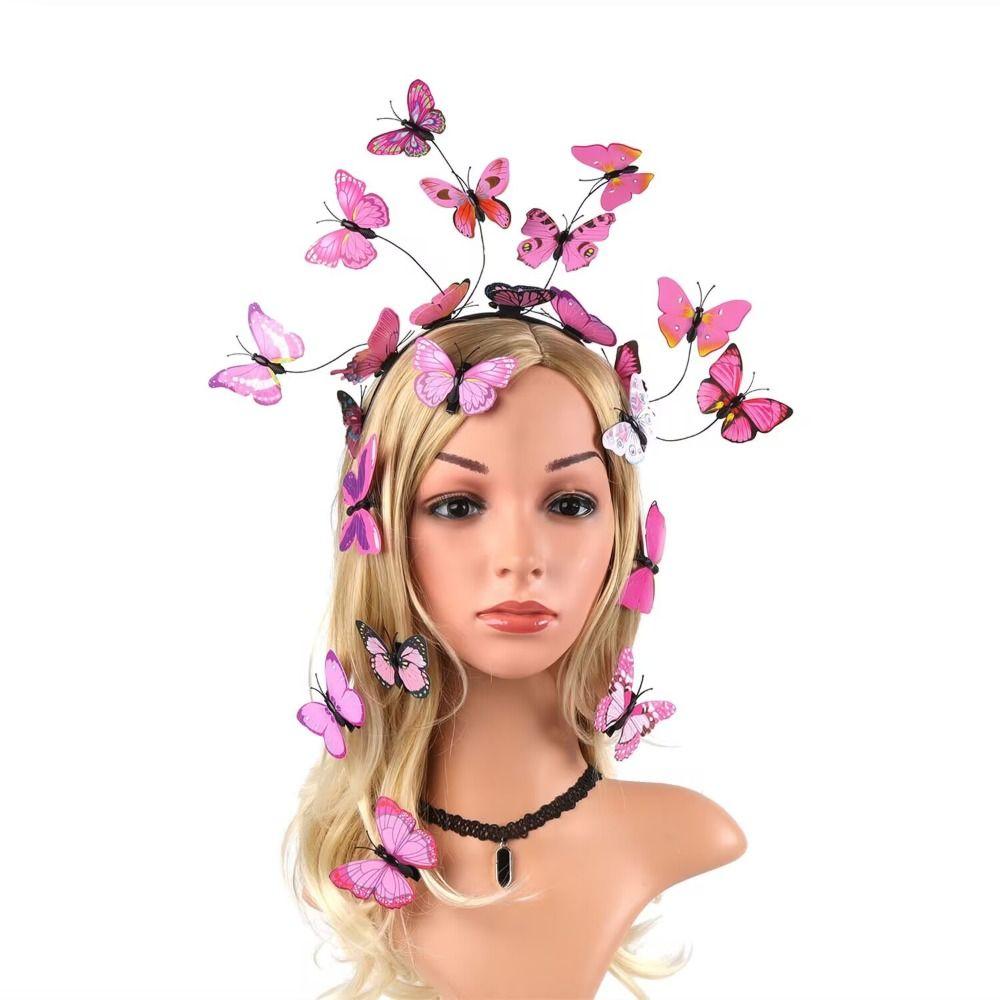 Buntes LED Leuchtstirnband LED Lichter Blinkendes Stirnband Leuchtendes Schmetterlings-Haarband Kinderspielzeug