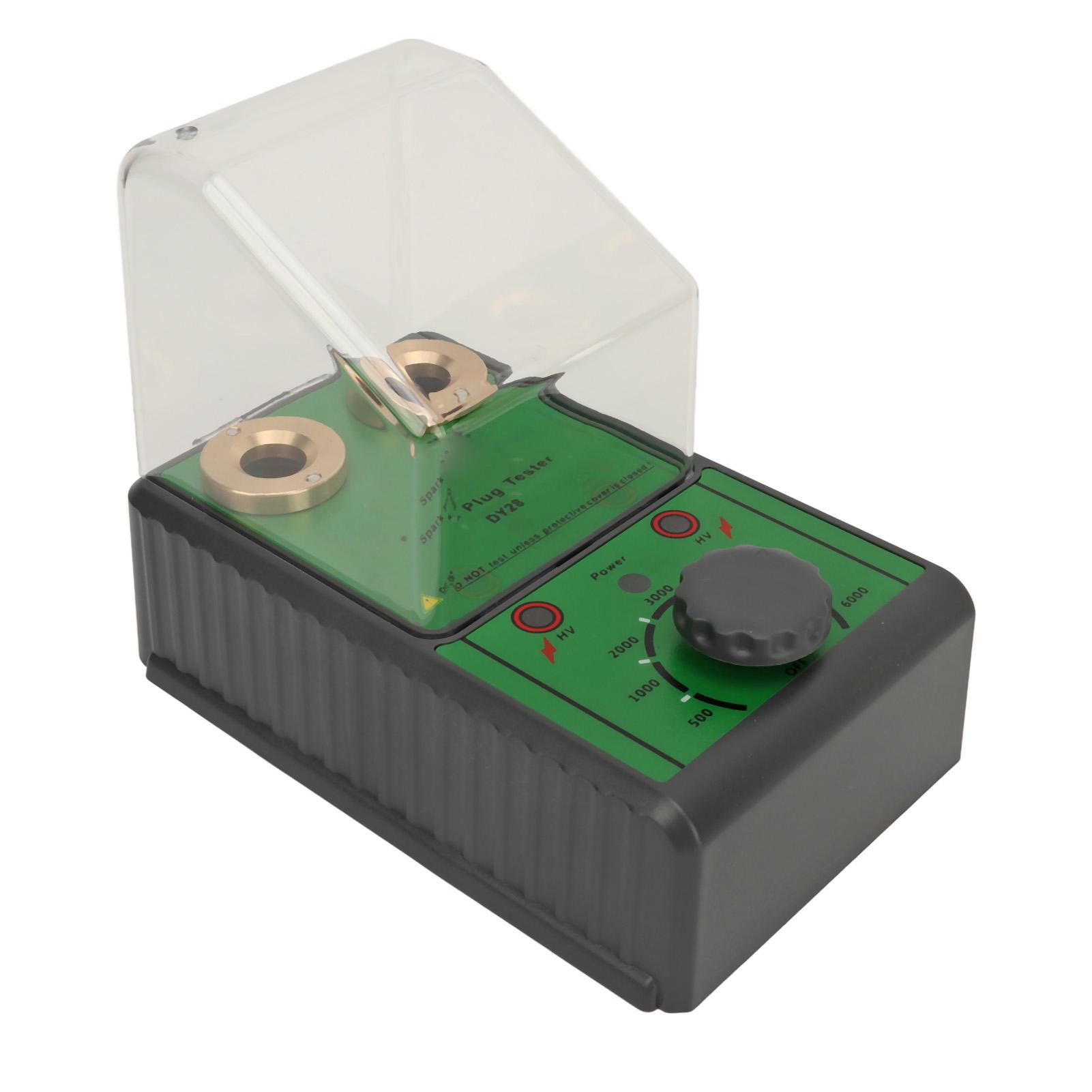 

Double Hole Spark Plug Tester Adjustable Frequency Engine Ignition Analyzer for 12V Gasoline Vehicles