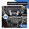 2pcs Carbon Steering Wheel Button Panel Cover Trim For 4Runner 2010+ With 2 Hole