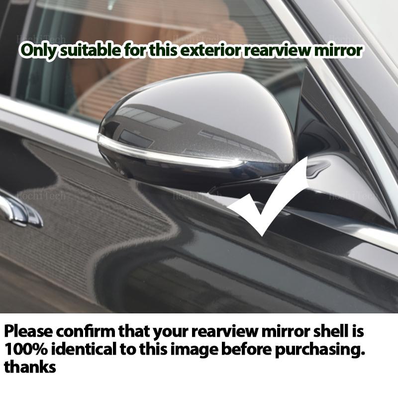 For Mercedes C E S GLC Class W206 X206 S206 X254 W214 W223 EQE EQS AMG Black Carbon Look Rear View Mirror Case Cover Accessories
